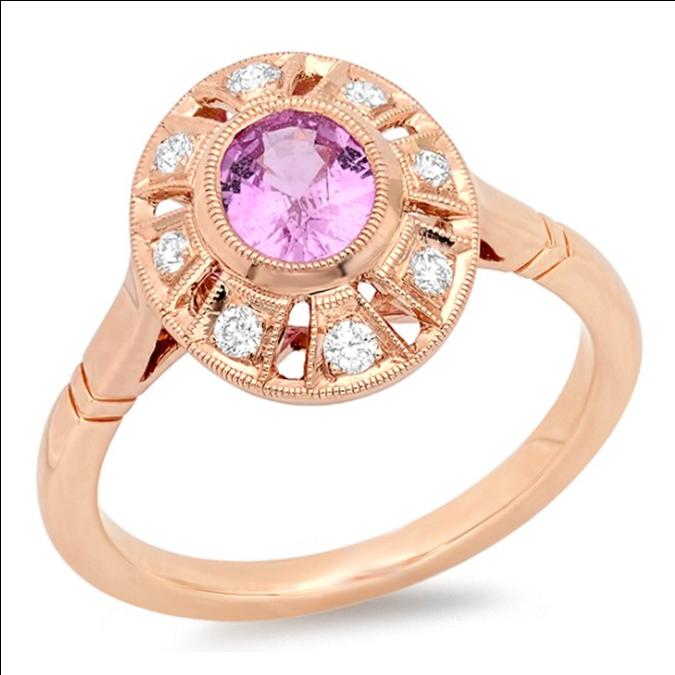 Beverley K Pink Sapphire & Diamond Pendant